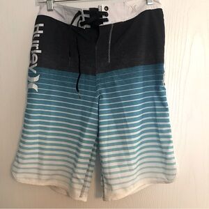 Hurley | Hurley  phantom swim trunks size 28 men color blue/ black/ white.